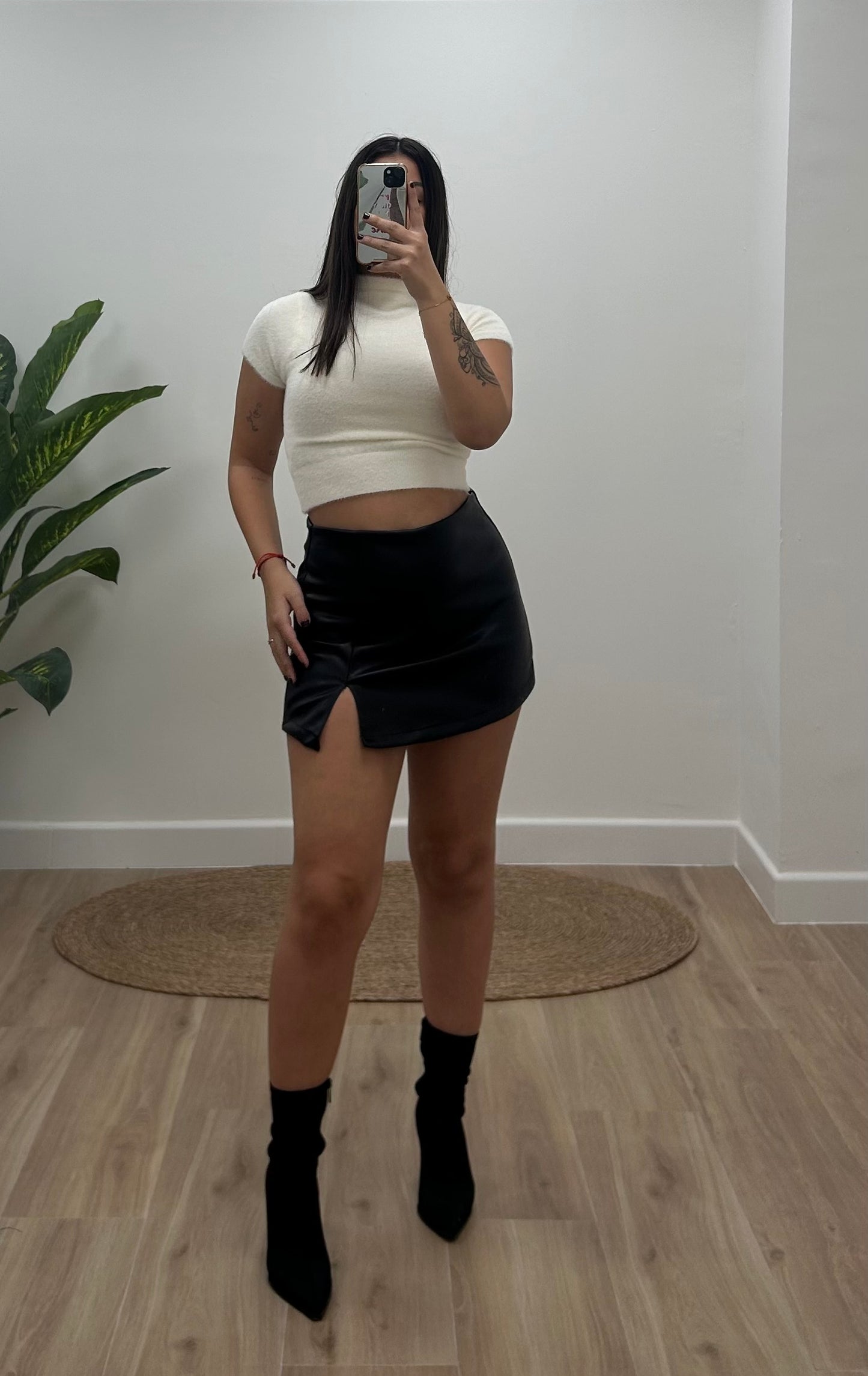 FALDA PANTALÓN POLIPIEL